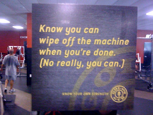 Know you can wipe off the machine when you're done. (No, really you can.)