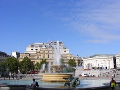 The fountains in the square