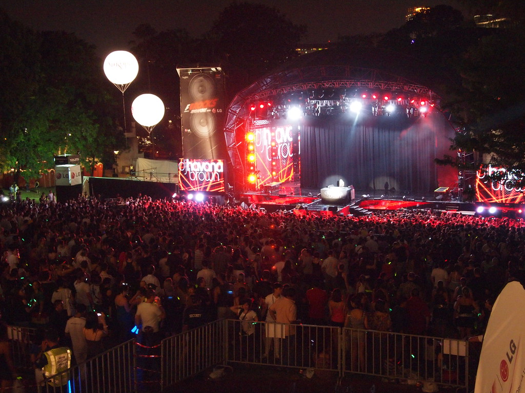 Fort Canning Concert grounds at F1 Rocks @ Singapore