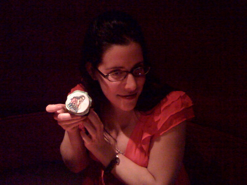 Me with my logo cupcake by Treat