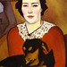 Altman, Nathan (1889-1970) - 1911 Lady with a Dog. Portrait of Esther Schwartzmann (Russian Museum)