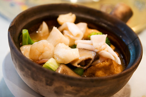 tofu casserole with seafood