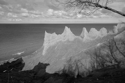 Chimney Bluffs, Distortion Corrected in Capture NX