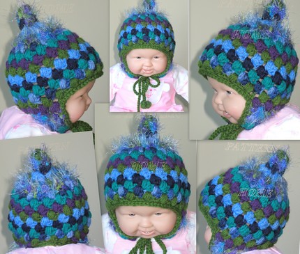 Mushy: Fuzzy browny goodness crochet earflap hat pattern