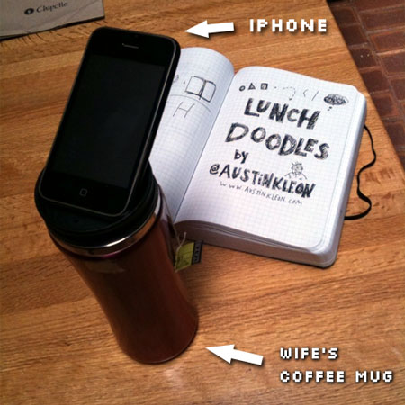 My hi-tech Iphone tripod: