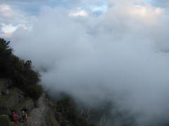clouds over Machu Picchu mtn