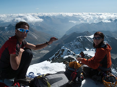 Dan & Janine at the top of Grossglockner - Alpinism in Austria