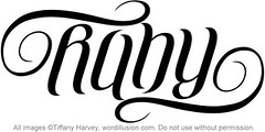 "Ruby" Ambigram