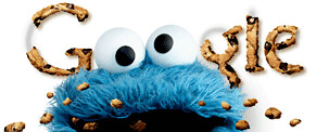Cookie Monster on the Google Homepage