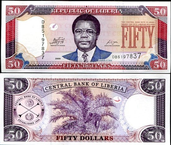 50 Dolárov Libéria 2009
