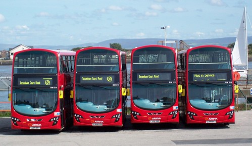 London buses at Fleetwood