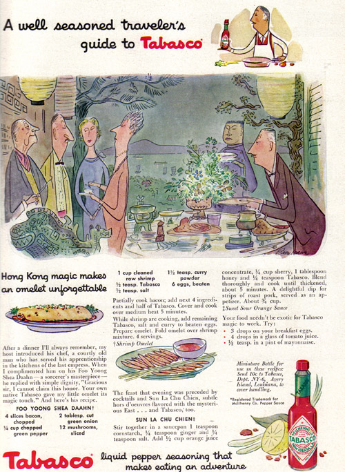 Vintage Ad #921: A well seasoned traveler's guide to Tabasco