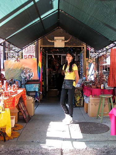 Sidewalk sale in Montreal's gay village by Martin Ujlaki