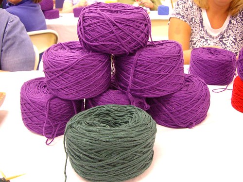 Some of the Yarn Being Used in Charity Hat Knitting