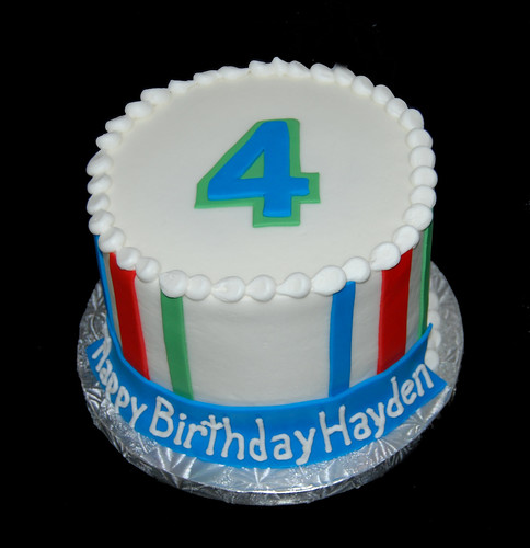 4th birthday small birthday celebration cake