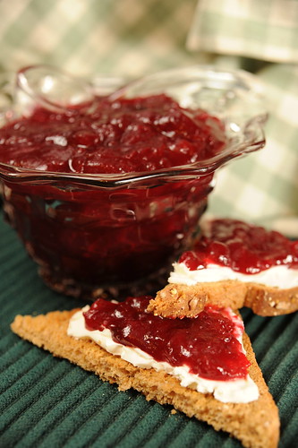 Cranberry Orange Jam recipe - with Cream Cheese Toasts
