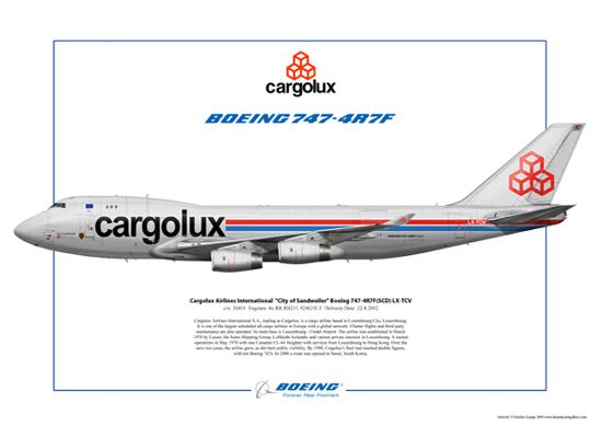 Cargolux Airlines International City of Sandweiler Boeing 747-4R7F(SCD) LX-TCV