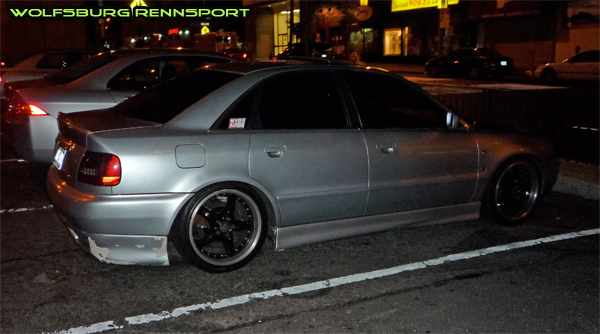 I stumbled not literally upon this slammed Audi A4