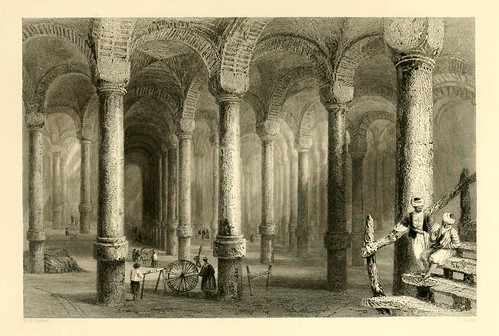 022- Aljibes de Ben-Viber-Direg o las ciento una-Las bellezas del Bosforo 1838-W.H. Bartlett
