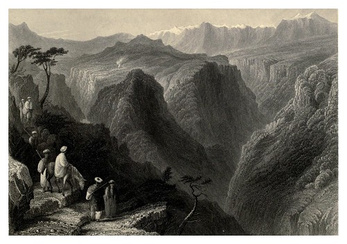 010-Escena en los montes del Libano-Syria, the Holy Land, Asia Minor, etc 1840- Bartlett W. H