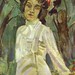 Borisov-Musatov, Victor (1870-1905) - 1903 Portrait of Nadezhda Staniukovich (Tretyakov Gallery, Moscow)