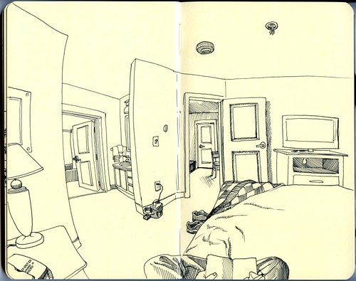 hotel room sketch bozeman