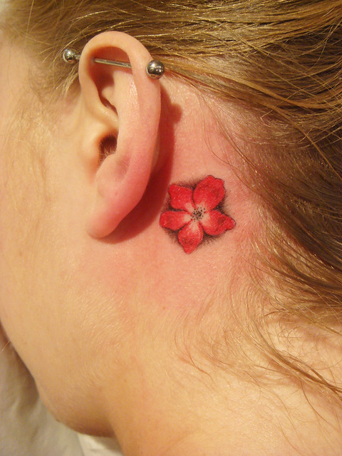 Poppy flower tattoo. Miguel Angel Custom Tattoo Artist