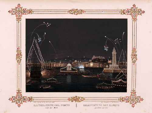 015- Iluminacion del puerto Trieste-- Ferdinando I e Maria Anna Carolina  nel litorale in settembre 1844