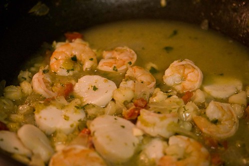 shrimp and scallop posole