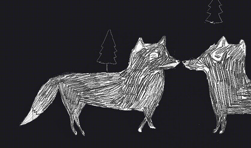 sketchbook foxes