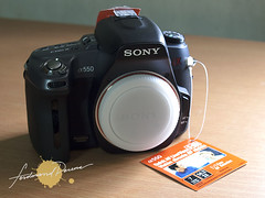 Sony A550 Body Front with cap