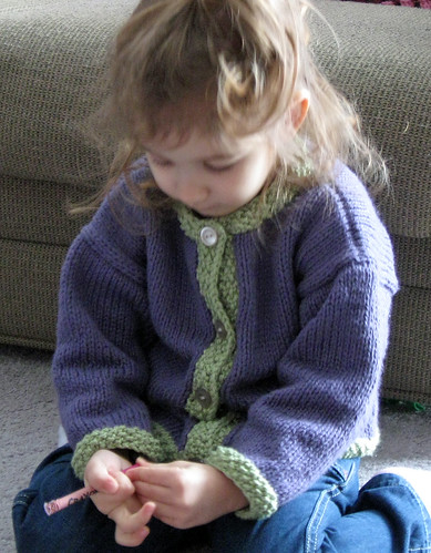 Hand-knit Cotton Cardigan