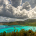 Tropical Maho Bay at St. John in the US Virgin Islands - USVI.
