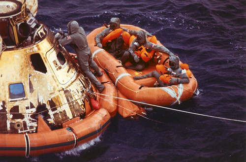 Apollo 11 in the water