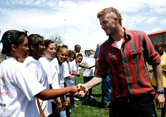 Beckham visits South Africa by -LEO-BECKHAM-