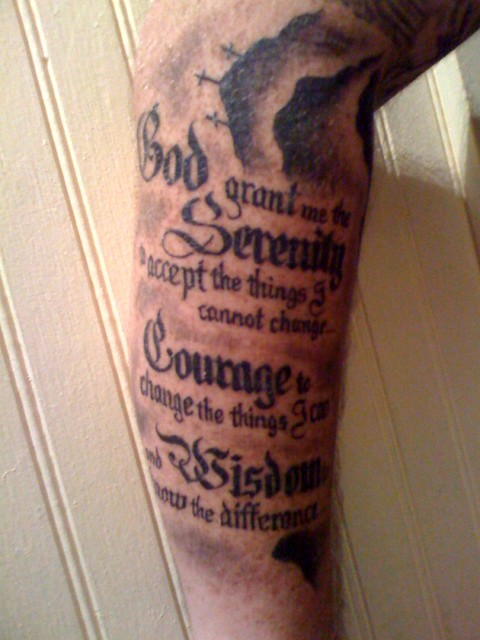 Serenity Prayer Tattoo. by Chris Craig for MetroI4News.com