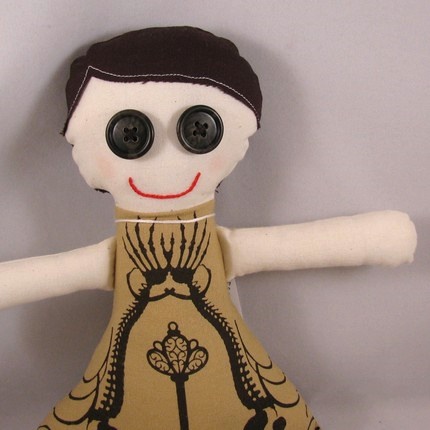 Skeleton Key fabric doll
