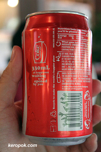 have u read what's on the coke can?