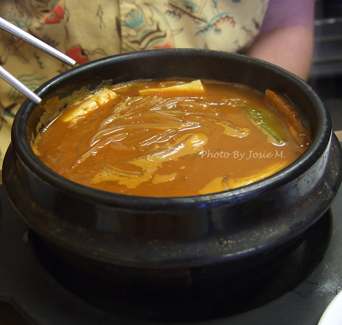 kimchee rice cake soup