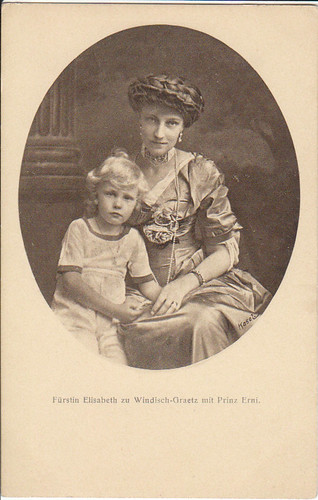 Fürstin Elisabeth von Windisch-Graetz mit ihrem Sohn, daughter of Crown 