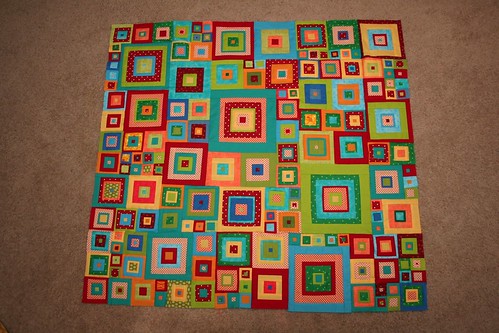 Finished Jewel Squares top!