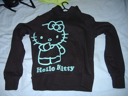 Hello Kitty Hoodie. Black Hello Kitty hoodie with