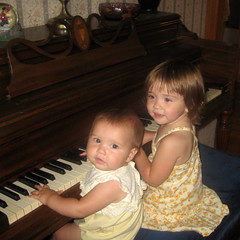 Lucy and Johanna at the Piano