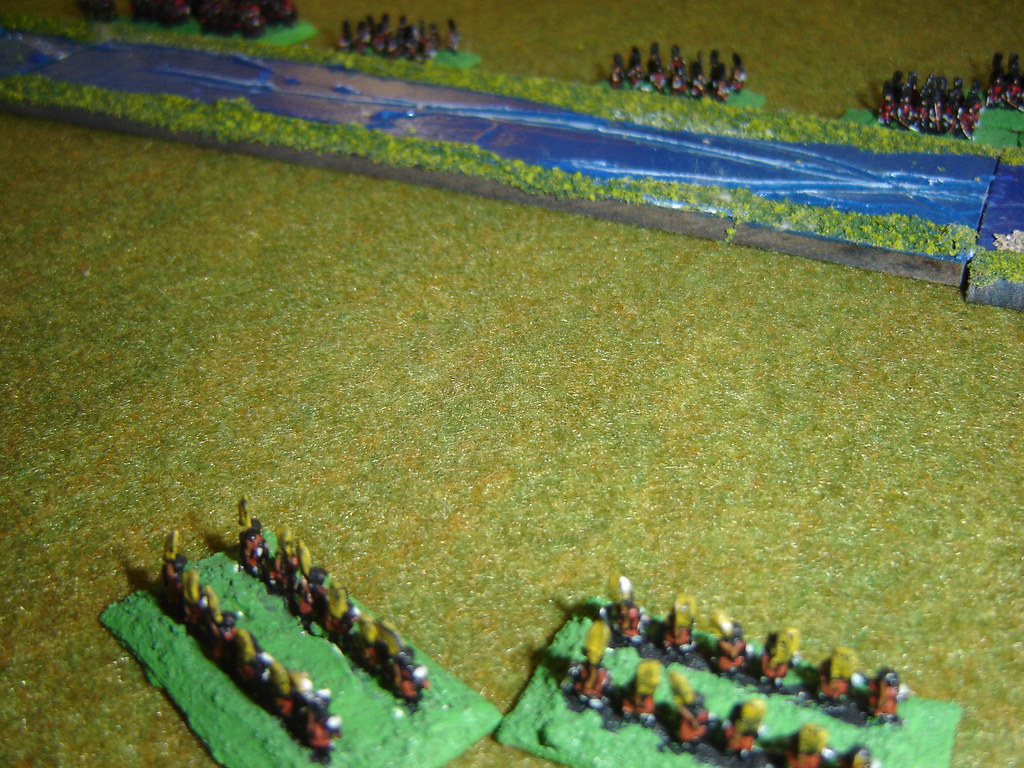Toyotomi arquebusiers thrown back by skirmishers
