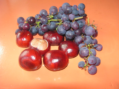 kastanjes en druiven