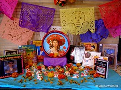 Day of the Dead Altar at the Meekins Library in Williamsburg, MA