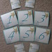 Blue & Green Wedding Numeric Table Numbers and Escort Cards <a style="margin-left:10px; font-size:0.8em;" href="http://www.flickr.com/photos/37714476@N03/4116917547/" target="_blank">@flickr</a>