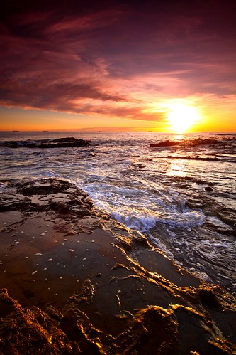 フリー画像|自然風景|海の風景|海岸の風景|朝日/朝焼け|オーストラリア風景|フリー素材|