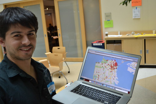 Granicus co-founder Javier Muniz shows his day of work on the SF Fire App at CityCampSF.
