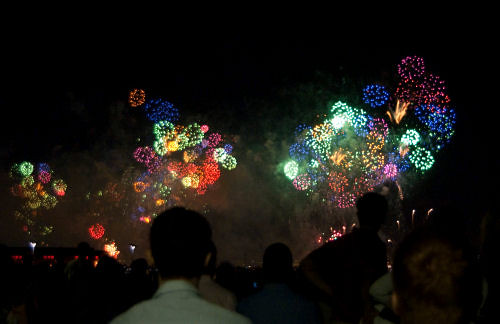 Fireworks on Riverside Park, 4th of July, 2009